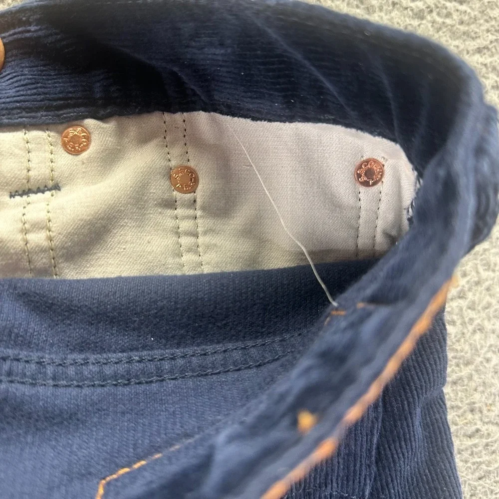 Levi's 511 Pant Mens 30x27 Blue Corduroy Chino Straight Business Preppy Career